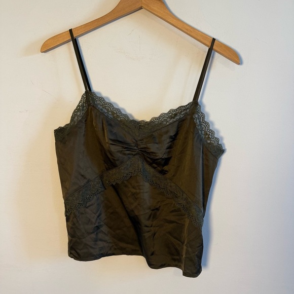 Express Olive Lace Cami, Size M, NWT - Picture 3 of 9